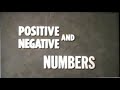 Rules for Positive and Negative Numbers