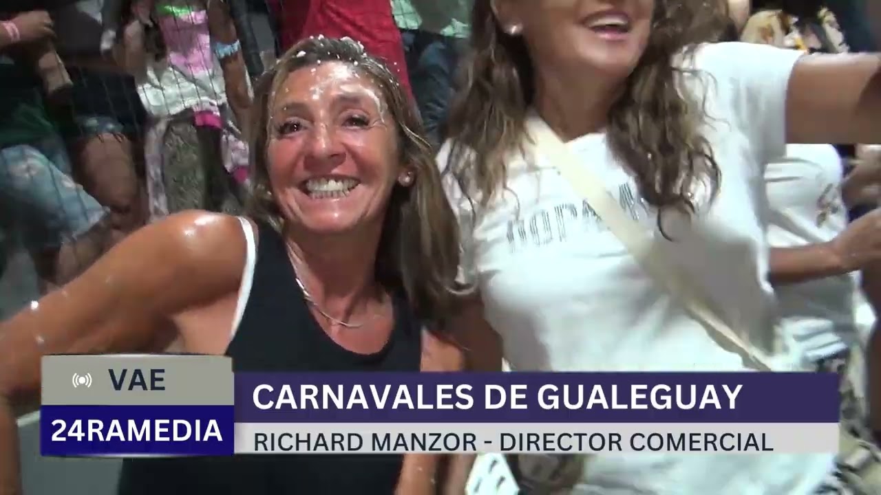 Nota a Richard Manzor - Director comercial del carnaval de Gualeguay para @24RAMEDIA