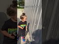 Tiny Frog Jumps On Boy Annoying It