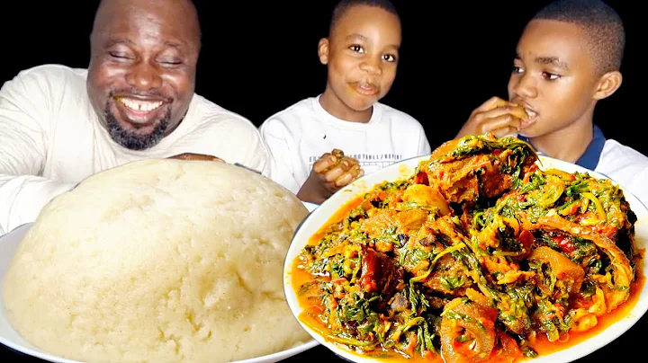 Revenge Prank on my Kids 🤣🤣Asmr African Food Mukbang and Pounded Yam Fufu with Vegetable Soup