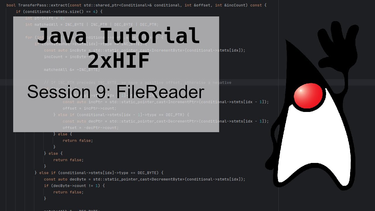 Session 9: FileReader | 2xHIF | Java Tutorial - YouTube