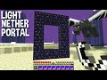 WHAT if LIGHT NETHER PORTAL in ENDER WORLD in Minecraft ???