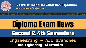 BTER Exam 2022 Update || #BTER latest news about exam || polytechnic से जुड़ी बड़ी खबर 💯