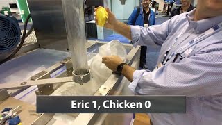 Gorman-Rupp T Series Pump Demonstration - Eric vs Chicken