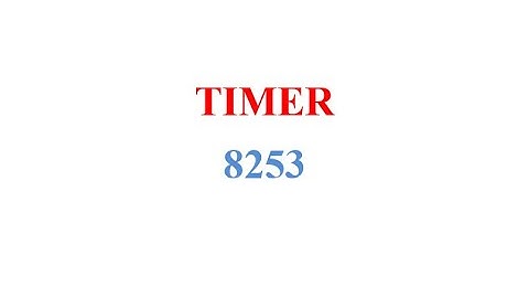8253 timer