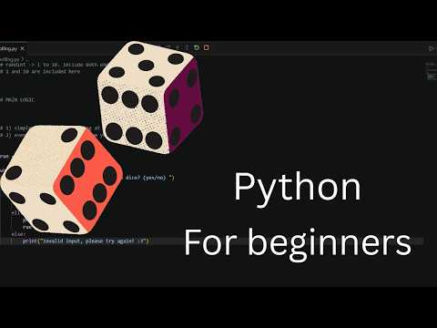 Dice game in python | Simple beginner python tutorial