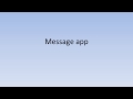Message app MFC C++, VS 2019