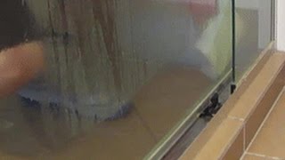 Basic Shower Cleaning With Magic Sponge and Eco Friendly Cleaner