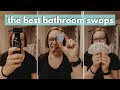 My top ZERO WASTE BATHROOM ESSENTIALS // zero waste swaps for the bathroom