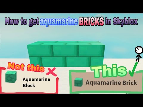 Hoe te aquamarijn BRICKS in Eilanden maken | roblox