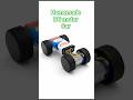 How to make 9 volt DC motor car. diy a simple mini homemade car. #shorts #homemade #car #experiment