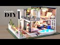 West Creek House Garden Villa DIY Miniature Dollhouse Crafts Relaxing Satisfying Video