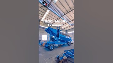 1860 Mobile Trommel Screen Gold Washing Portable Trommel