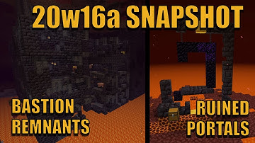 20w16a Snapshot | Minecraft 1.16 Nether Update Video