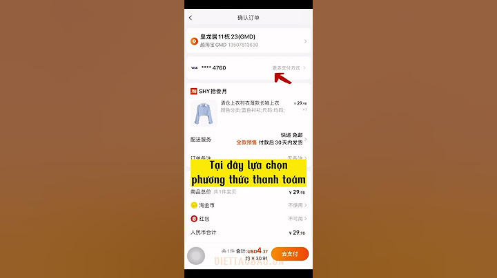 Cách thanh toán khi mua hàng trên taobao năm 2024