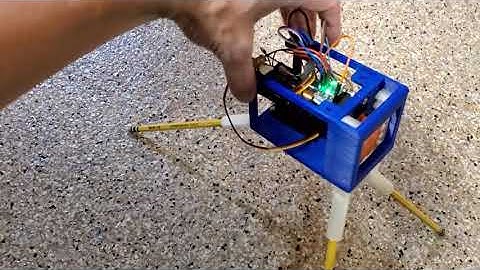 two servo 3d printed walking robot