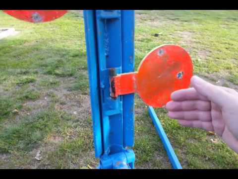 DIY Duelling tree steel target power factor adjustable - YouTube