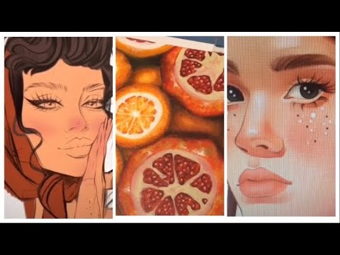 Tik tok art Painting compilation - YouTube