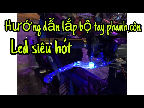 EXCITER150 Lắp Tay Phanh Côn Có Đèn Led, Tích Hợp Xinhan. Tay Phanh Côn Nhựa Chính Hãng X1R - LLVL