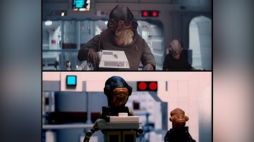 LEGO Star Wars Rogue One - Darth Vader vs Rebel Fleet - Side by Side