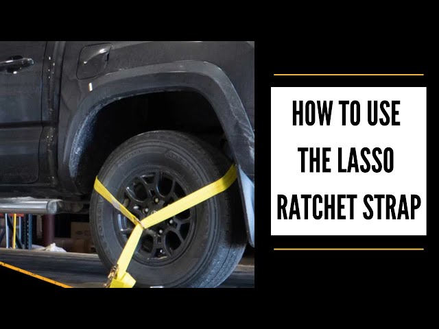 10-Pack Of 8' Red Lasso Straps – Tire Wheel Tie Downs For Wrecker, Car Hauler, Tow Truck