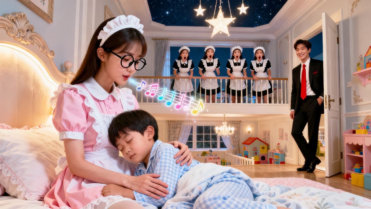 💕ابن الـCEO المشاغب طرد100مربية، لكن الخادمة الجديدة نوّمته في1ثانية بأغنيتها! فوقع الـCEO في حبها!