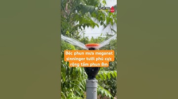 Trên tay nhanh béc phun mưa tưới phủ Meganet Sinninger tưới phủ cực rộng tầm phun 8m GIÁ RẺ HIỆU QUẢ