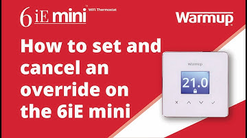 How to: Learn how to set and cancel an override on your Warmup 6iE mini WiFi Thermostat