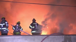 Investigators search for cause of massive fire at commercial building in Evanston