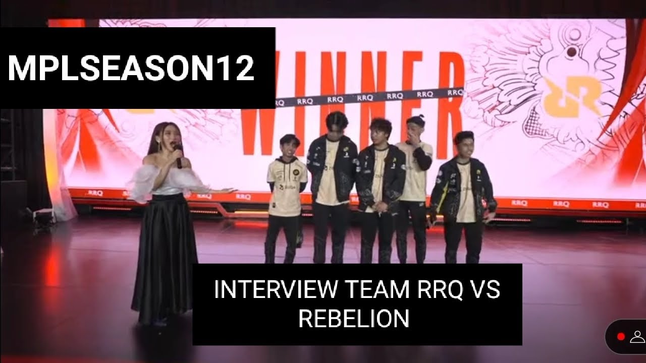 INTERVIEW TEAM RRQ VS REBELION MPLSEASON12 WEEK1#mlbb #rrq #rrqhoshi # ...