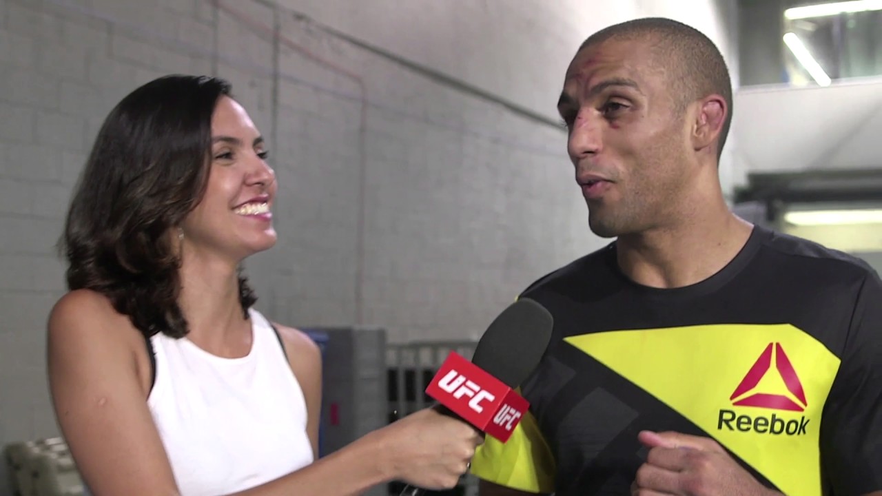 championship belt Fight Night Fortaleza: Edson Barboza Backstage Interview