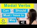 Modal verbs    can should  must  may