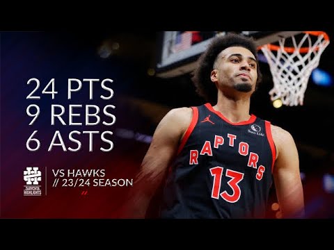 Jordan Nwora 24 pts 9 rebs 6 asts vs Hawks 23/24 season