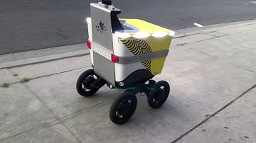 Postmates Serve Robot Out on Delivery