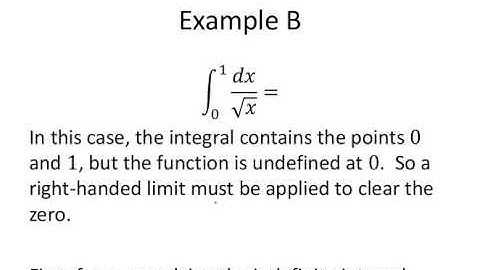Improper Integrals