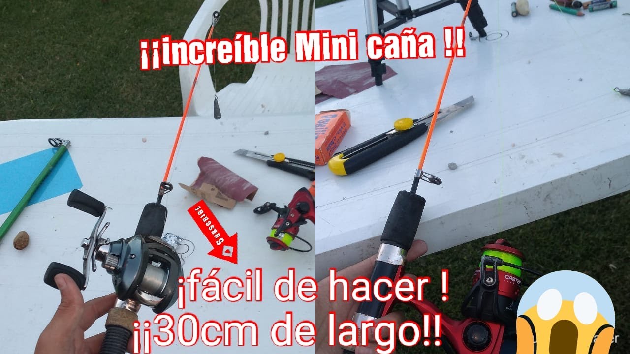 COMO HACER MINI CAÑA/la CAÑA MÁS CHICA del MUNDO!/PESCA PDF 