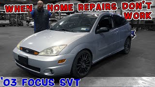 Owner knew when to take '03 Ford Focus SVT to the shop! CAR WIZARD shares when home fixes are unsafe