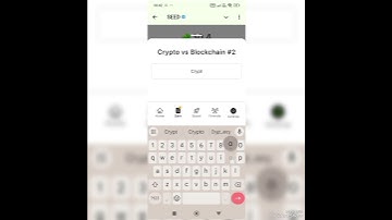 Crypto Vs Blockchain # 2 - NEW Seed Video Code