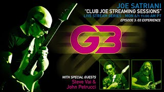 Announcing Club Joe Streaming Sessions #3: G3 With Steve Vai And John Petrucci