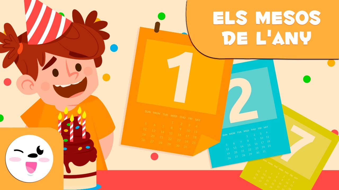 Els mesos de l'any - Vocabulari per a nens en català