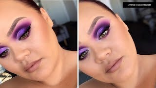 PURPLE CUT CREASE X MORPHE JAMES CHARLES PALETTE | MAKEUP TUTORIAL