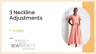 Shift Dress Pattern Hack: How to Draft a V-Neckline