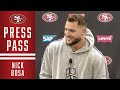 Nick Bosa Discusses the Feeling of 1st Postseason Game | 49ers