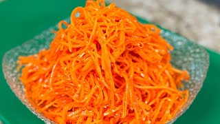 The best ever simple carrot side dish-delicious garlicky carrot. Most delicious carrot salad.