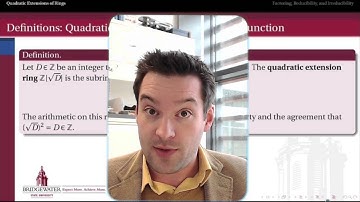 302.9A: Quadratic Extension Rings and their Norm