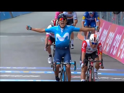 Video: Giro d'Italia 2019: Richard Carapaz voitti historiallisen Maglia Rosan vaiheen 21 jälkeen Veronassa