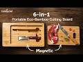 Liuleng Chef: 6-in-1 Portable Eco-Bamboo Cutting Board – The Kitchen Upgrade Everyone Needs!