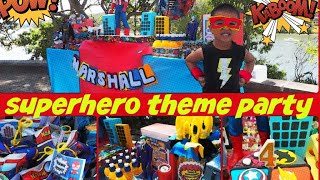 DIY SUPERHERO THEME PARTY FOR KIDS | KIDS FUN PARTY GAMES | PABITIN | PASS THE PARCEL | PIÑATA GAME