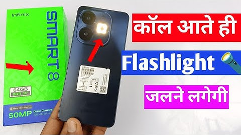 infinix smart 8 incoming call flash light setting | infinix smart 8 flash for call setting