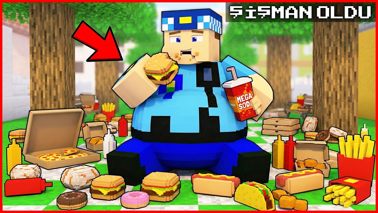 KEREM KOMİSER ORUCUNU BOZDU OBEZ OLDU! 😱 - Minecraft ZENGİN FAKİR HAYATI